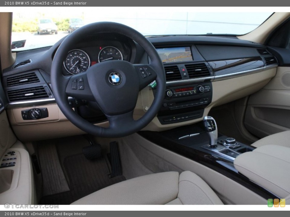 Sand Beige Interior Dashboard for the 2010 BMW X5 xDrive35d #52379239