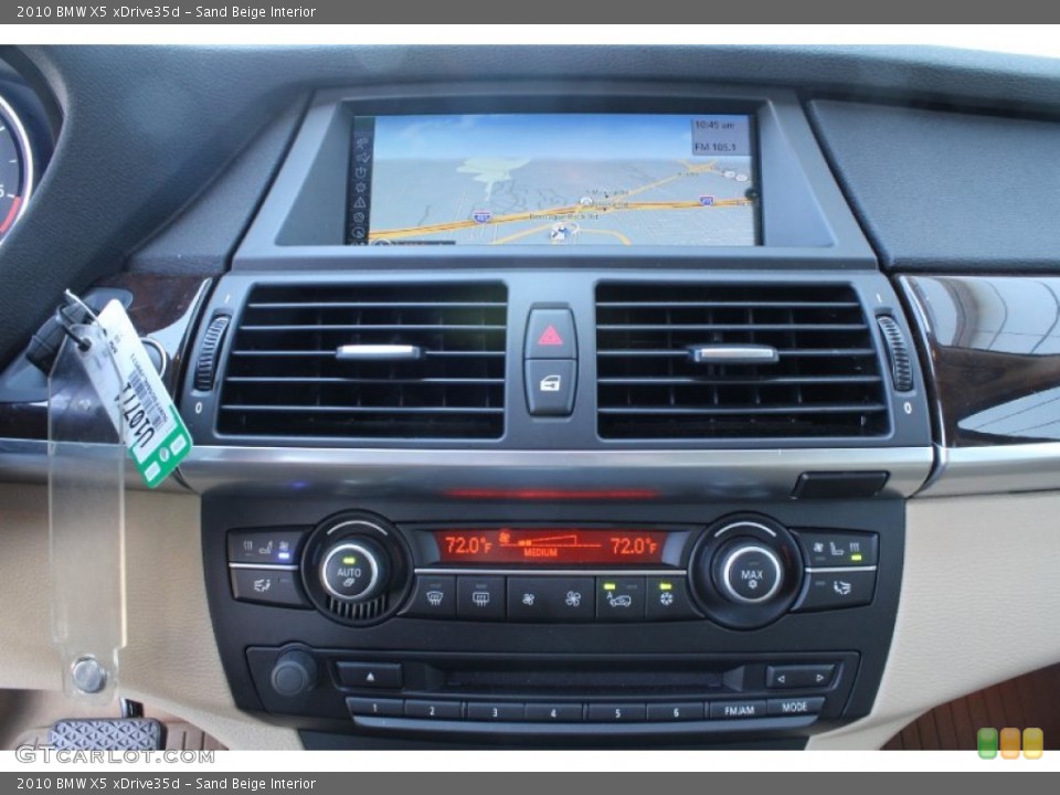 Sand Beige Interior Controls for the 2010 BMW X5 xDrive35d #52379269