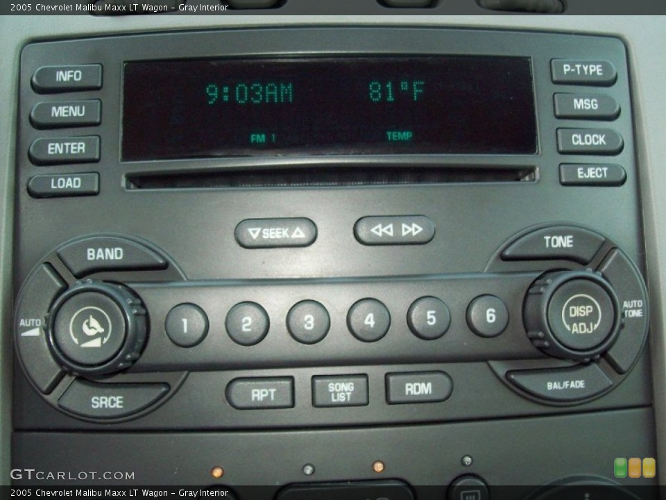 Gray Interior Controls for the 2005 Chevrolet Malibu Maxx LT Wagon #52379410