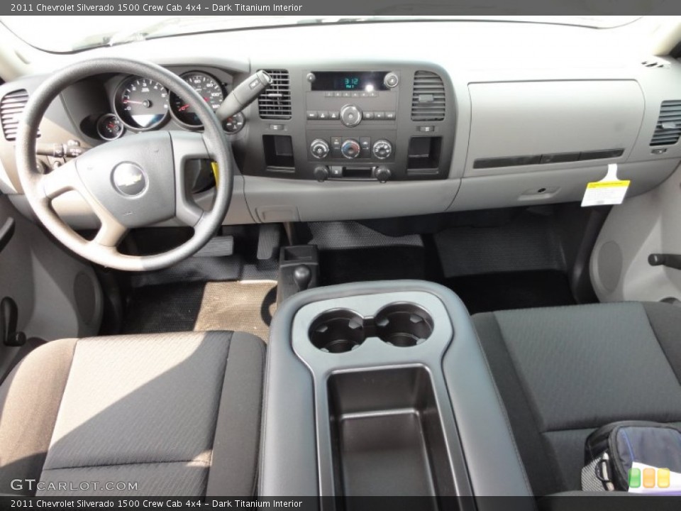 Dark Titanium Interior Dashboard for the 2011 Chevrolet Silverado 1500 Crew Cab 4x4 #52380997