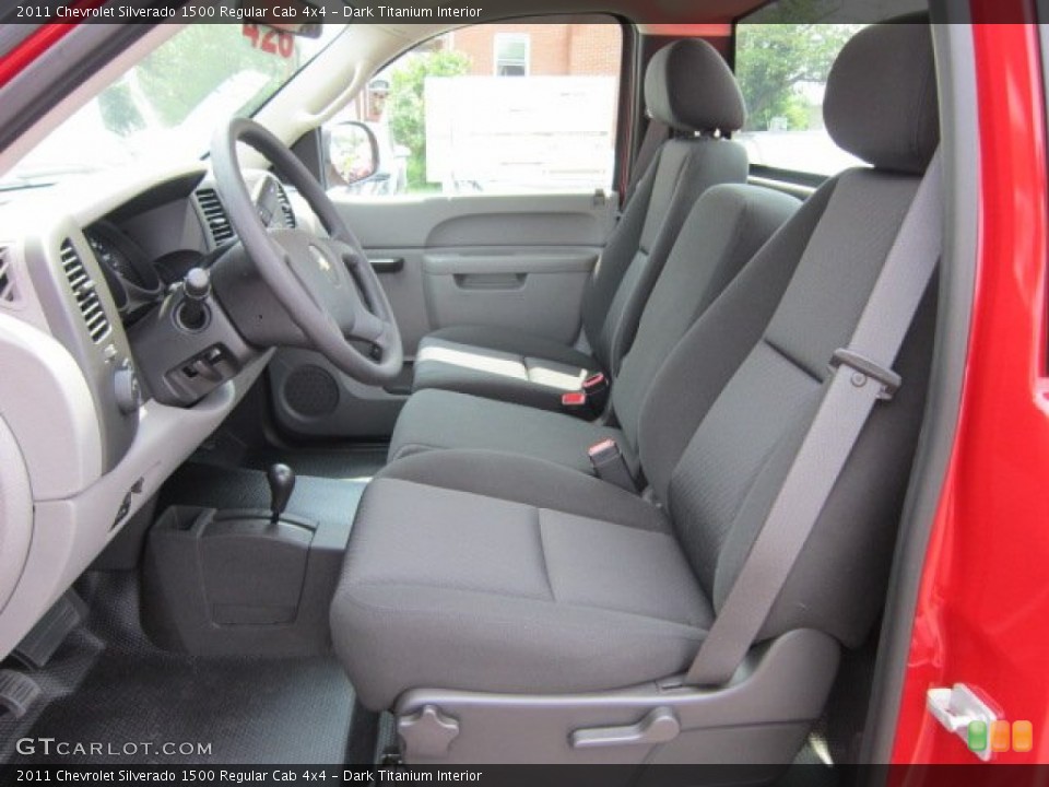 Dark Titanium Interior Photo for the 2011 Chevrolet Silverado 1500 Regular Cab 4x4 #52381426