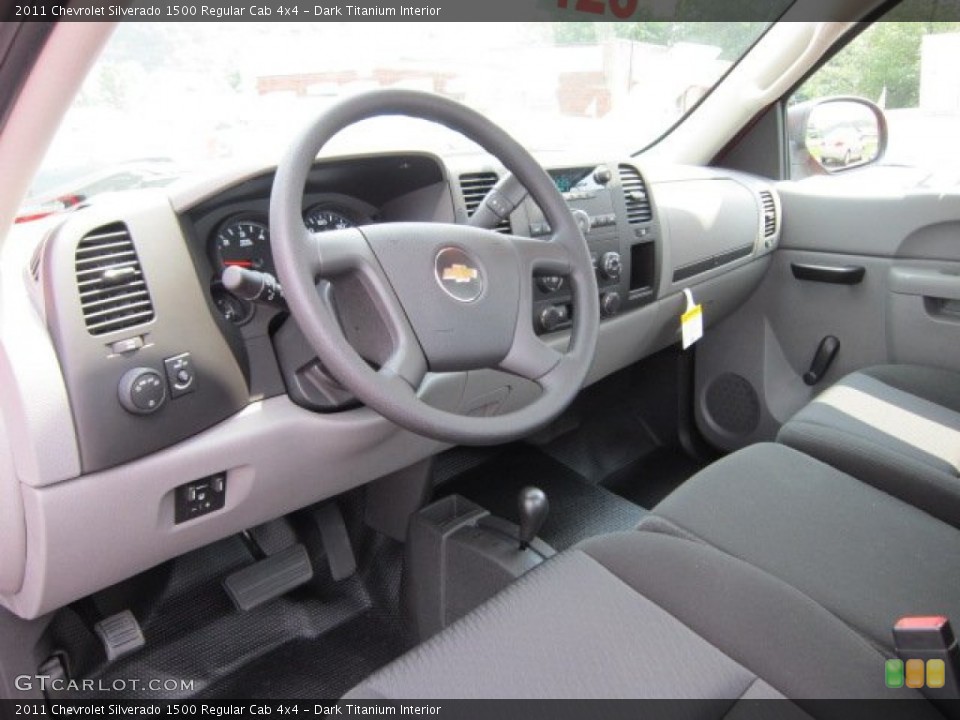 Dark Titanium Interior Prime Interior for the 2011 Chevrolet Silverado 1500 Regular Cab 4x4 #52381438
