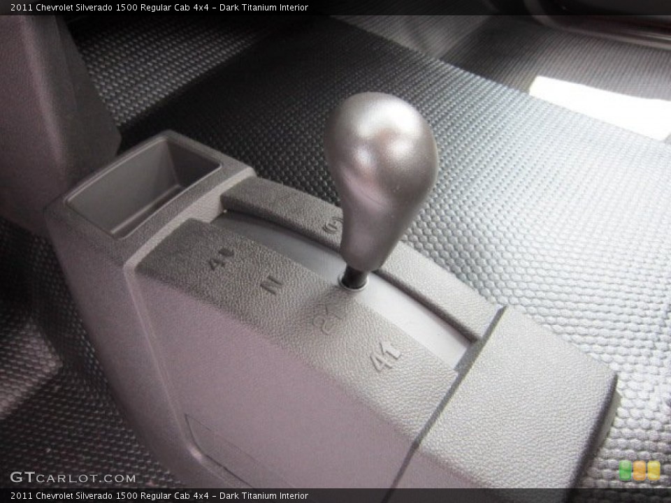 Dark Titanium Interior Controls for the 2011 Chevrolet Silverado 1500 Regular Cab 4x4 #52381519