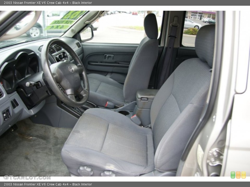 Black Interior Photo for the 2003 Nissan Frontier XE V6 Crew Cab 4x4 #52382134