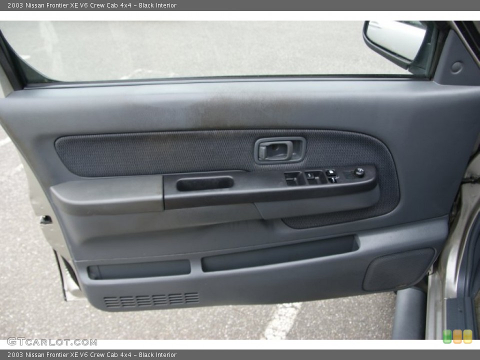 Black Interior Door Panel for the 2003 Nissan Frontier XE V6 Crew Cab 4x4 #52382164