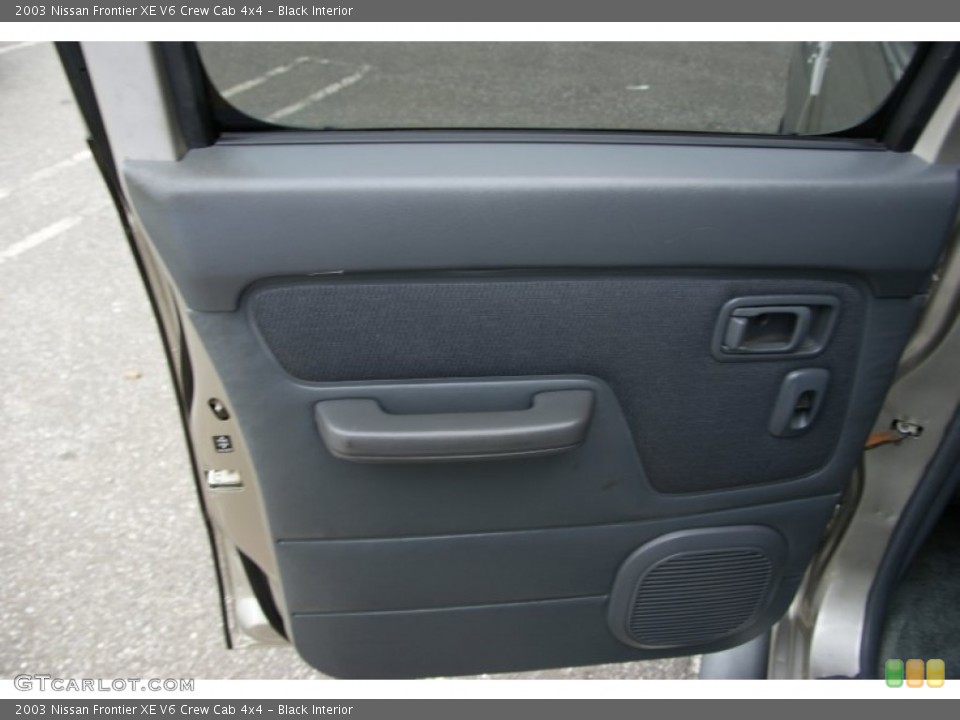 Black Interior Door Panel for the 2003 Nissan Frontier XE V6 Crew Cab 4x4 #52382209