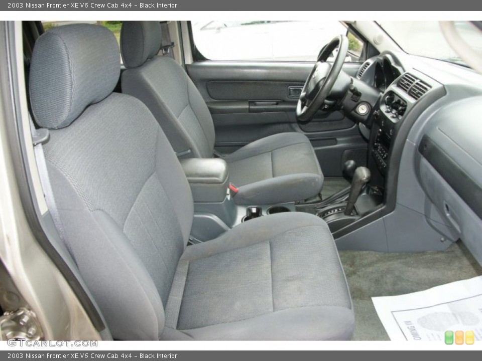 Black Interior Photo for the 2003 Nissan Frontier XE V6 Crew Cab 4x4 #52382218