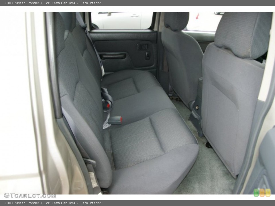 Black Interior Photo for the 2003 Nissan Frontier XE V6 Crew Cab 4x4 #52382263