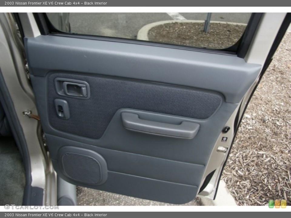 Black Interior Door Panel for the 2003 Nissan Frontier XE V6 Crew Cab 4x4 #52382293