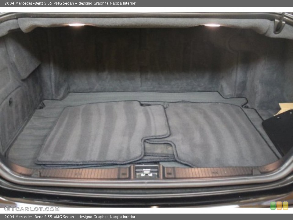 designo Graphite Nappa Interior Trunk for the 2004 Mercedes-Benz S 55 AMG Sedan #52383061