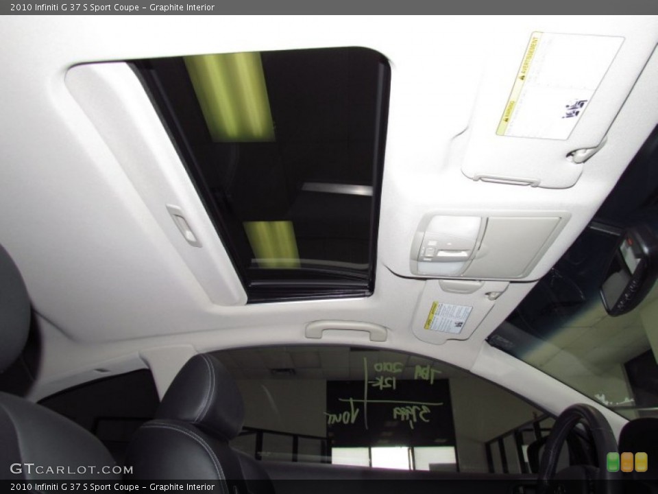 Graphite Interior Sunroof for the 2010 Infiniti G 37 S Sport Coupe #52385257