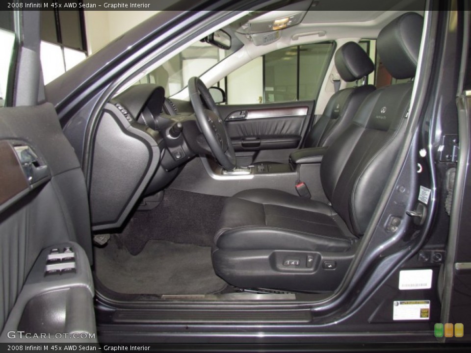 Graphite Interior Photo for the 2008 Infiniti M 45x AWD Sedan #52385974
