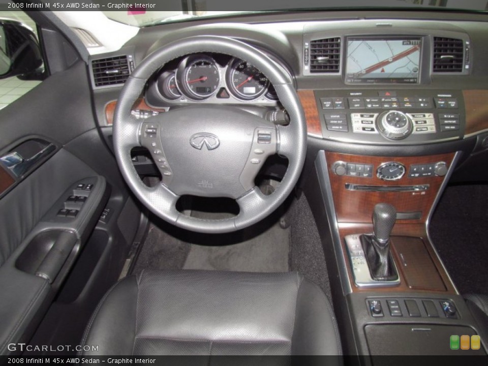 Graphite Interior Dashboard for the 2008 Infiniti M 45x AWD Sedan #52386019