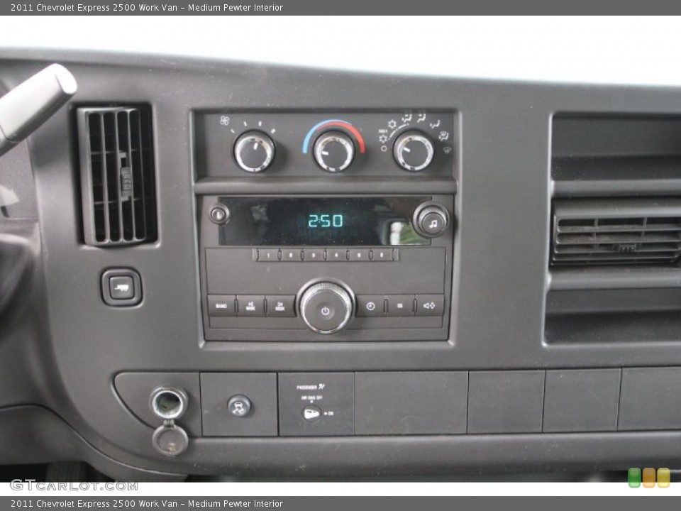 Medium Pewter Interior Controls for the 2011 Chevrolet Express 2500 Work Van #52386136