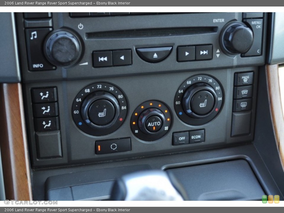 Ebony Black Interior Controls for the 2006 Land Rover Range Rover Sport Supercharged #52387429