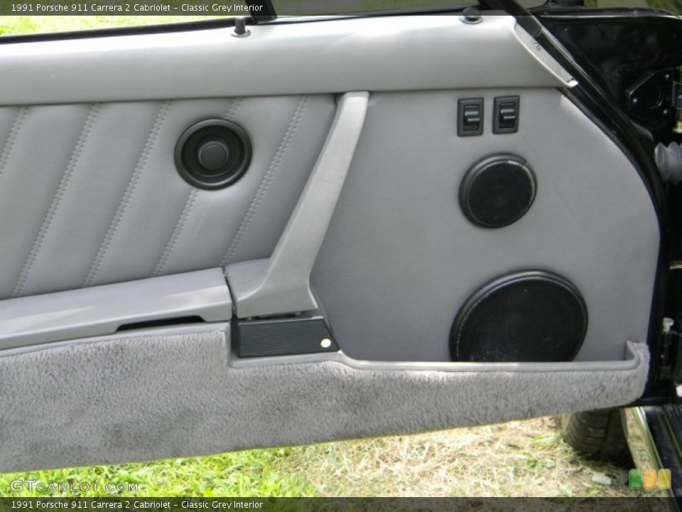 Classic Grey Interior Door Panel for the 1991 Porsche 911 Carrera 2 Cabriolet #52388668