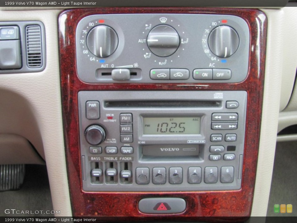 Light Taupe Interior Controls for the 1999 Volvo V70 Wagon AWD #52388857