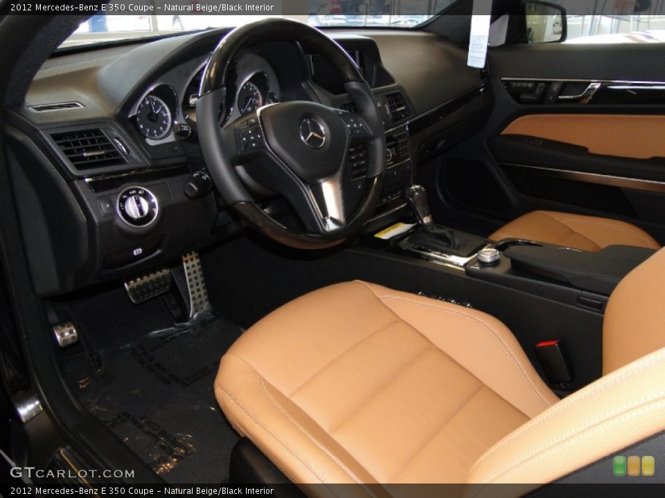 Natural Beige/Black Interior Prime Interior for the 2012 Mercedes-Benz E 350 Coupe #52391034