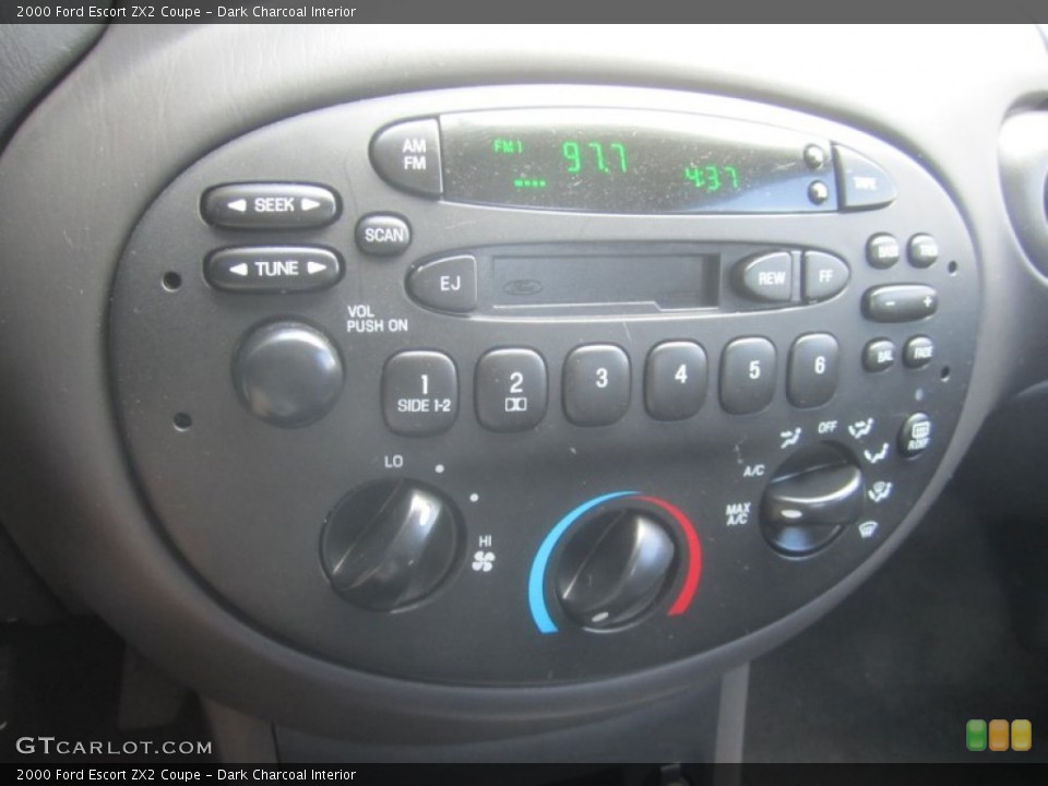 Dark Charcoal Interior Controls for the 2000 Ford Escort ZX2 Coupe #52393479