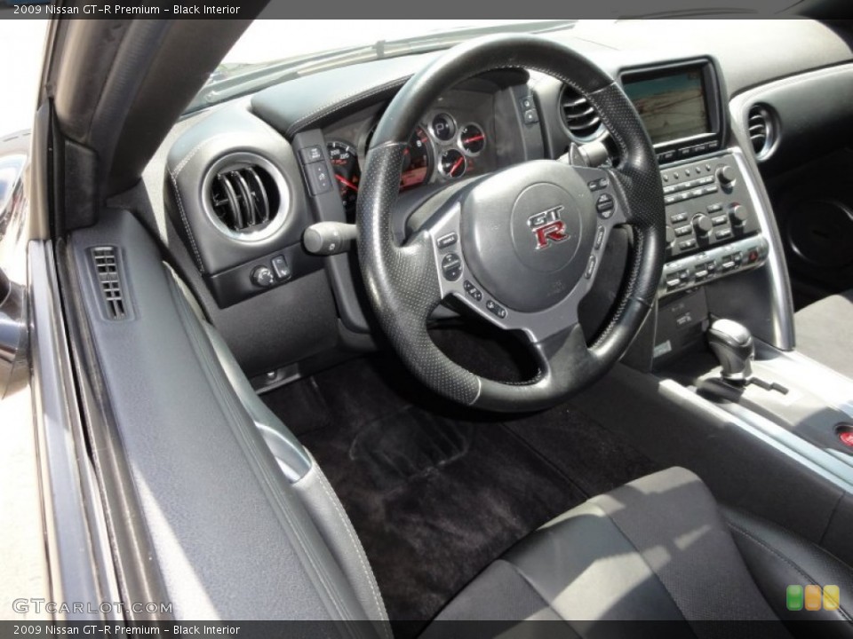 Black Interior Dashboard for the 2009 Nissan GT-R Premium #52393488