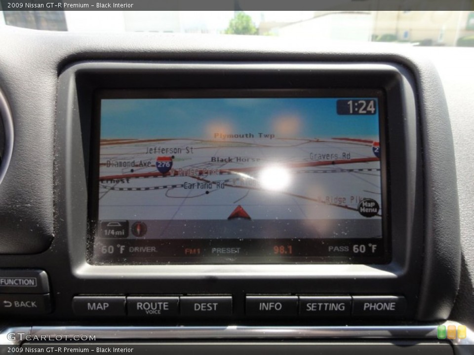Black Interior Navigation for the 2009 Nissan GT-R Premium #52393779