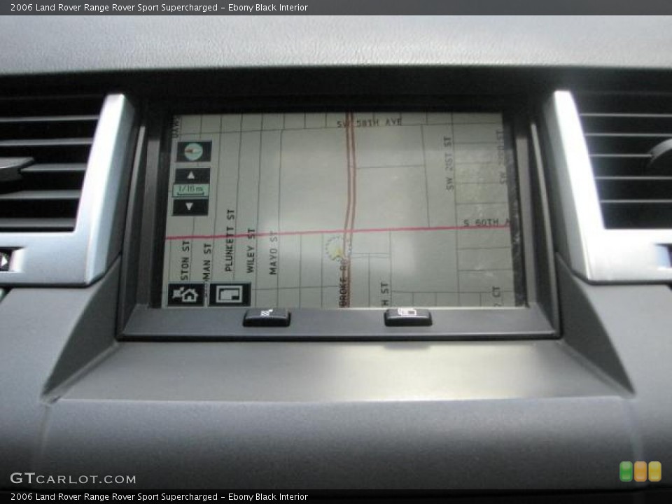 Ebony Black Interior Navigation for the 2006 Land Rover Range Rover Sport Supercharged #52393947