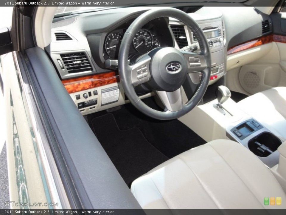 Warm Ivory Interior Photo for the 2011 Subaru Outback 2.5i Limited Wagon #52394055