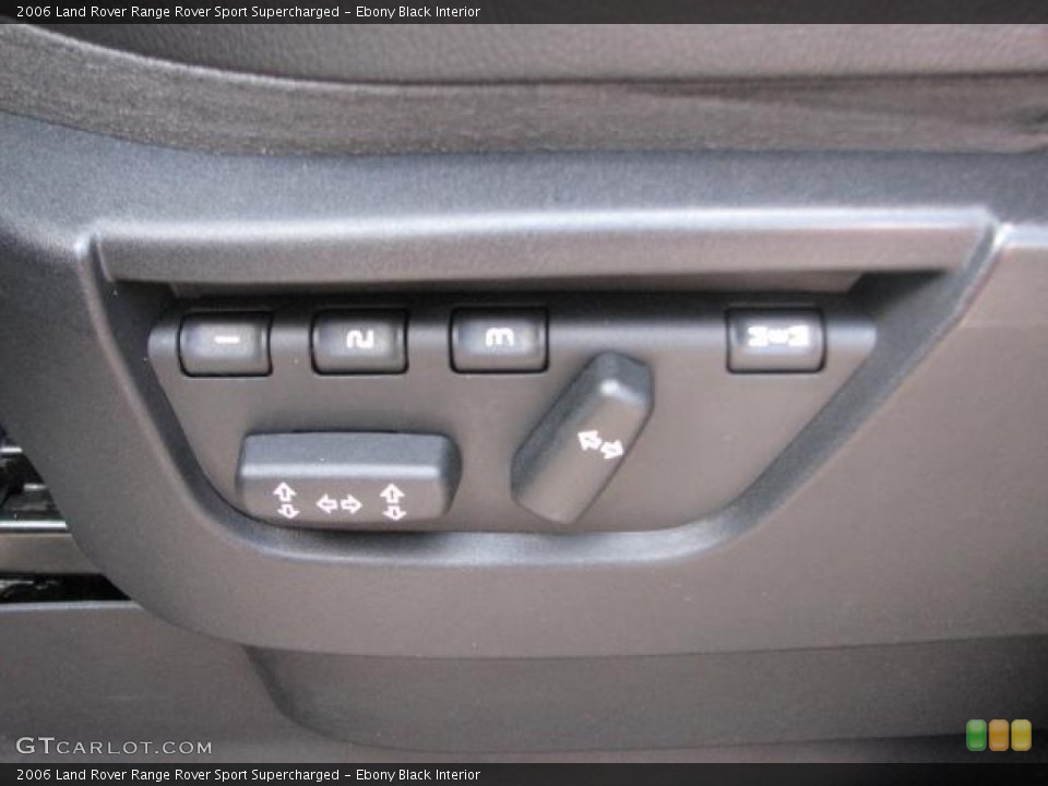Ebony Black Interior Controls for the 2006 Land Rover Range Rover Sport Supercharged #52394082
