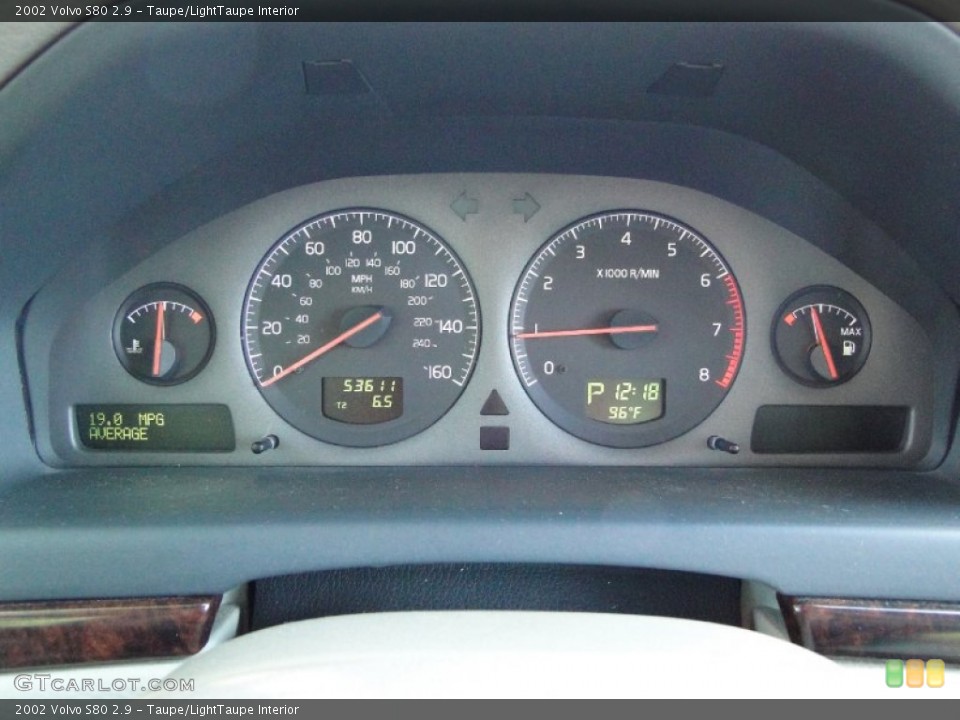 Taupe/LightTaupe Interior Gauges for the 2002 Volvo S80 2.9 #52394208