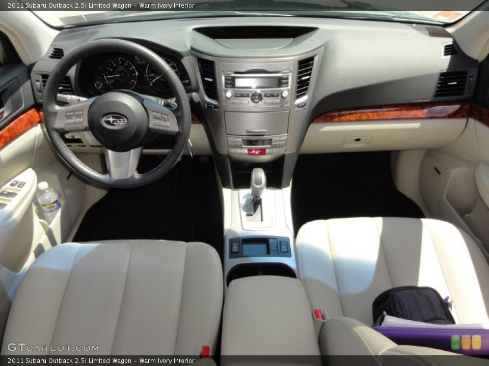 Warm Ivory Interior Dashboard for the 2011 Subaru Outback 2.5i Limited Wagon #52394262