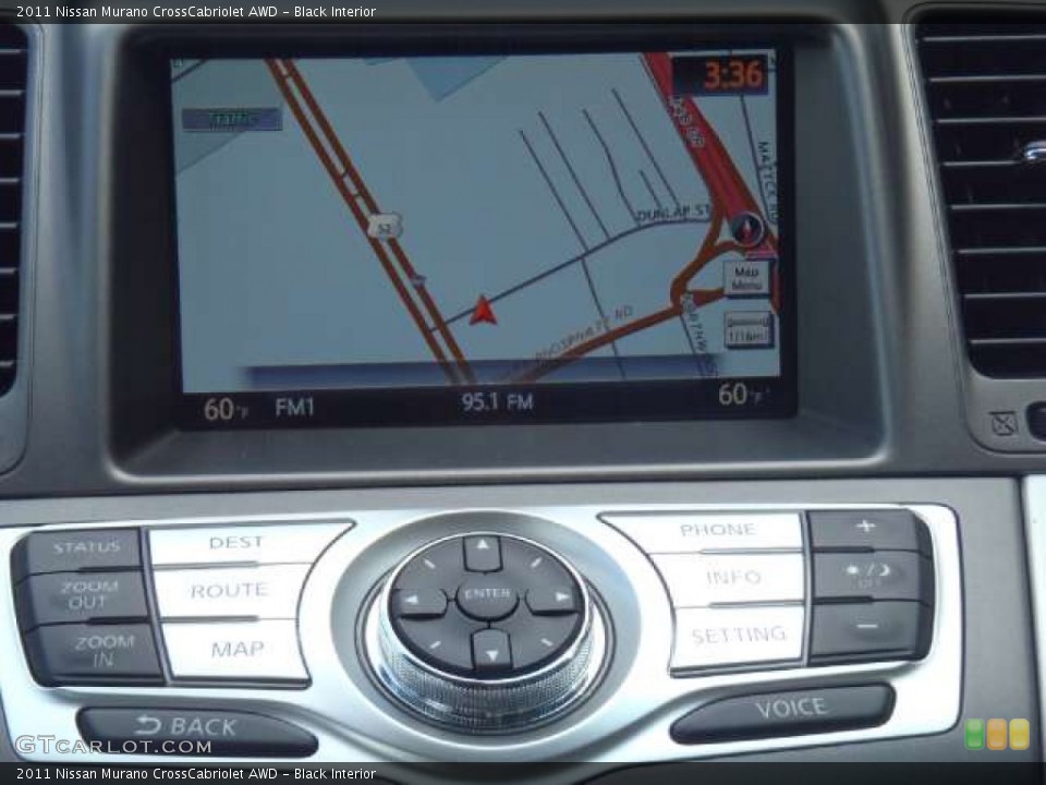 Black Interior Navigation for the 2011 Nissan Murano CrossCabriolet AWD #52397298