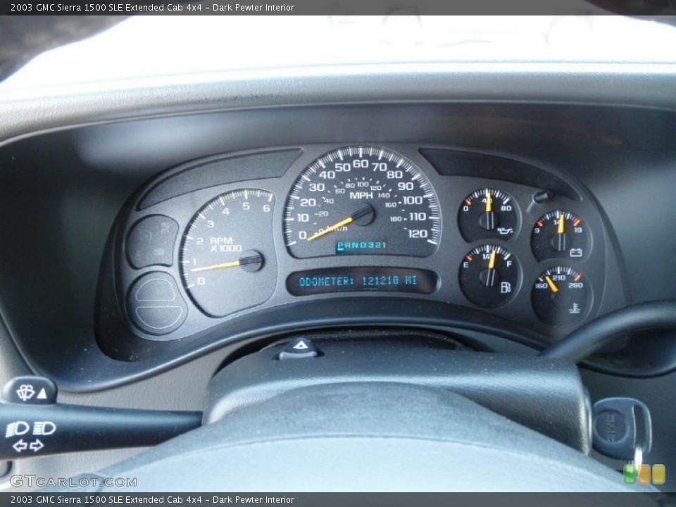 Dark Pewter Interior Gauges for the 2003 GMC Sierra 1500 SLE Extended Cab 4x4 #52398036