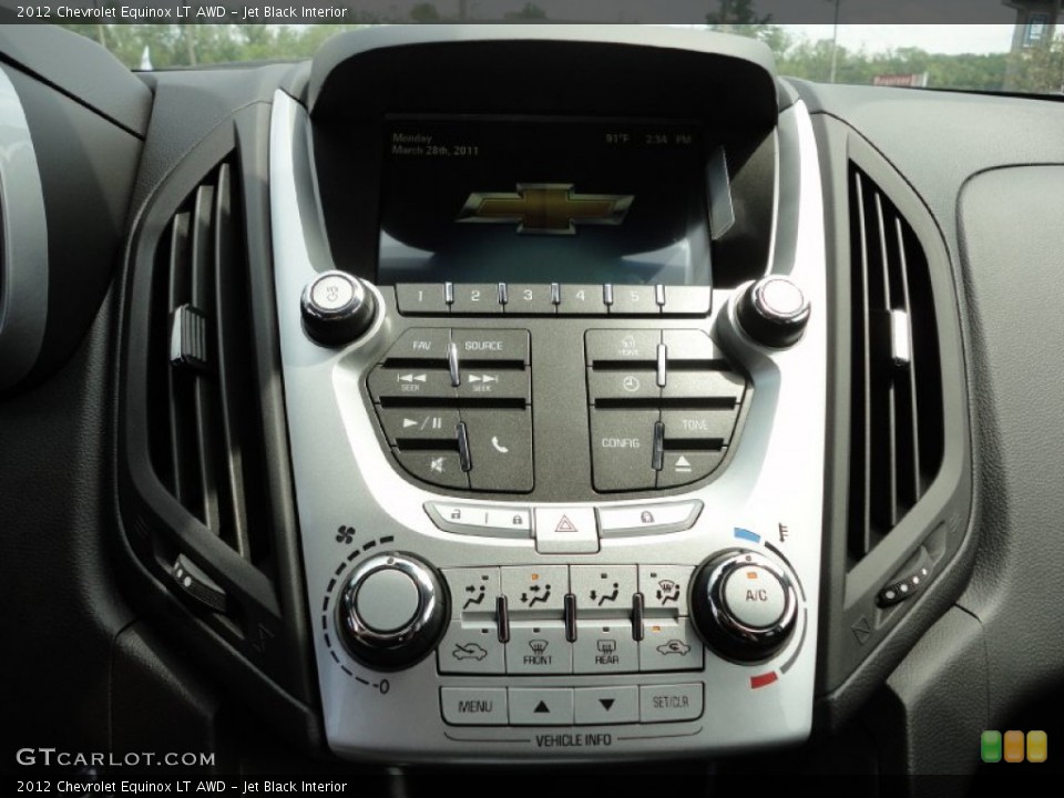 Jet Black Interior Controls for the 2012 Chevrolet Equinox LT AWD #52399410
