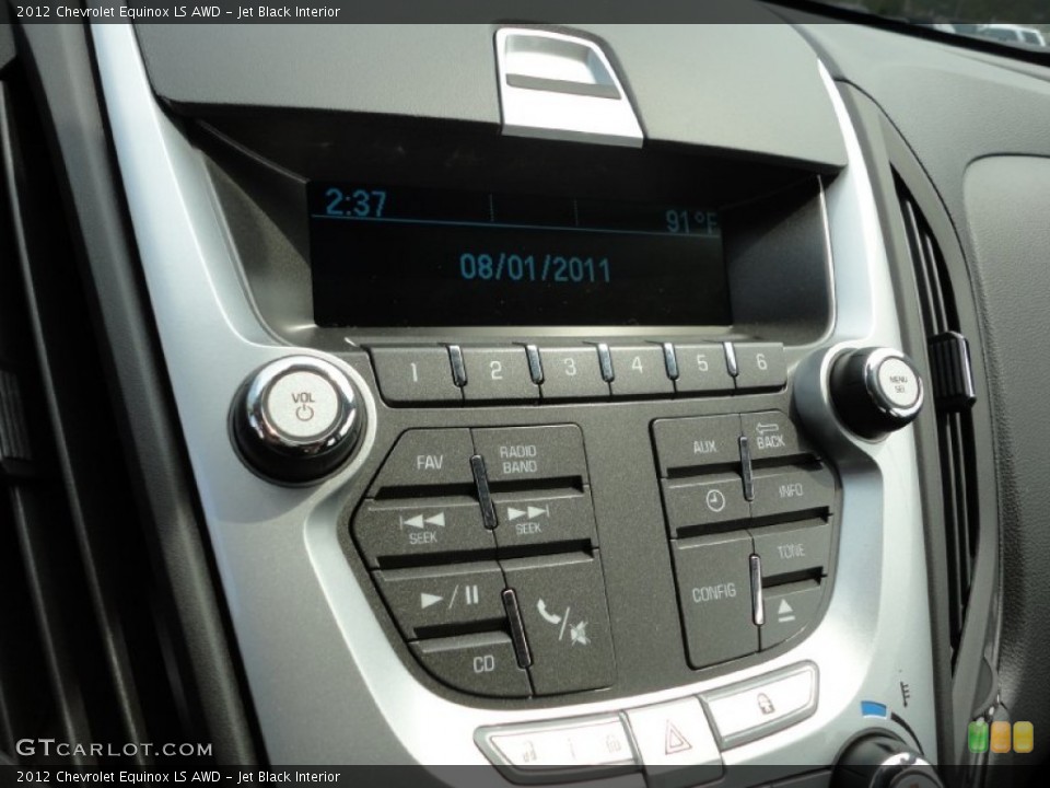 Jet Black Interior Controls for the 2012 Chevrolet Equinox LS AWD #52400022