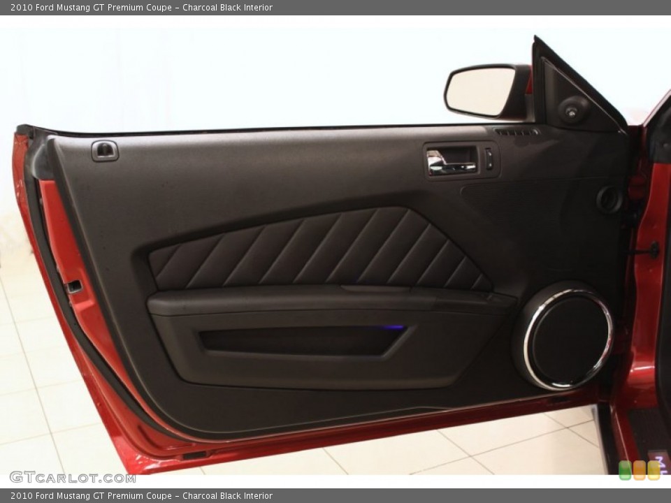 Charcoal Black Interior Door Panel for the 2010 Ford Mustang GT Premium Coupe #52400340