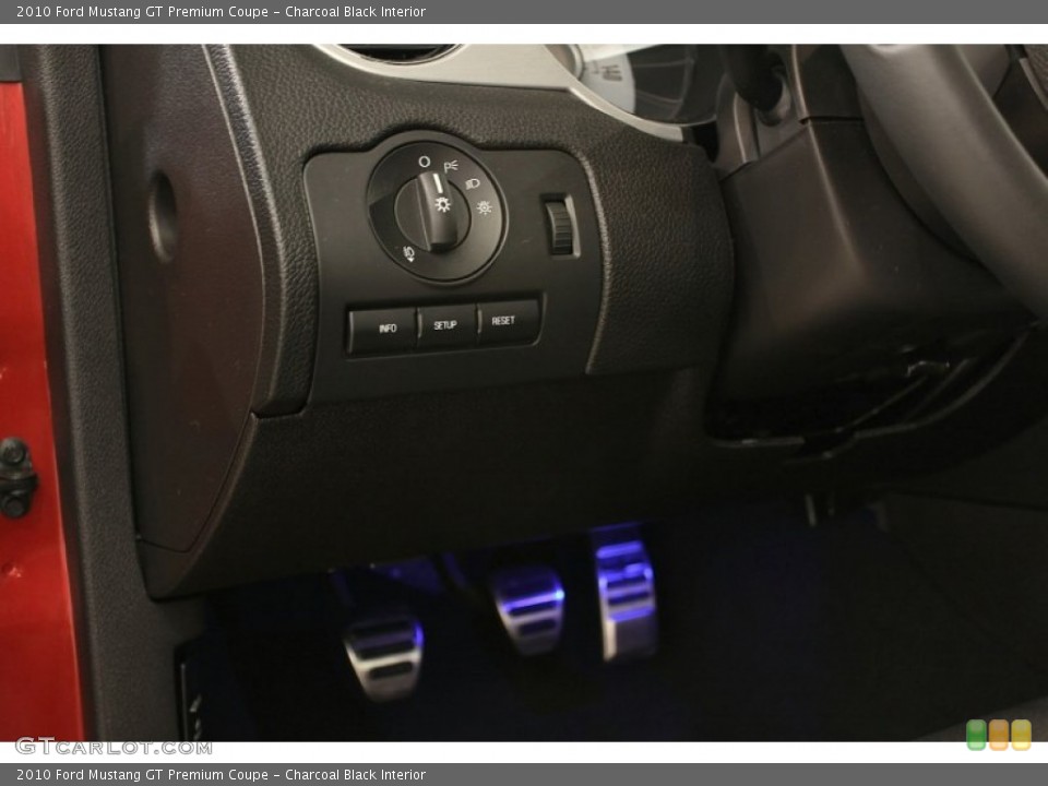 Charcoal Black Interior Controls for the 2010 Ford Mustang GT Premium Coupe #52400355