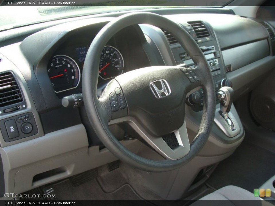 Gray Interior Steering Wheel for the 2010 Honda CR-V EX AWD #52400706