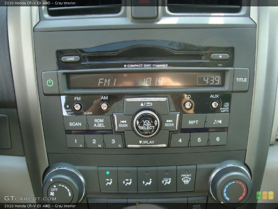 Gray Interior Controls for the 2010 Honda CR-V EX AWD #52400736