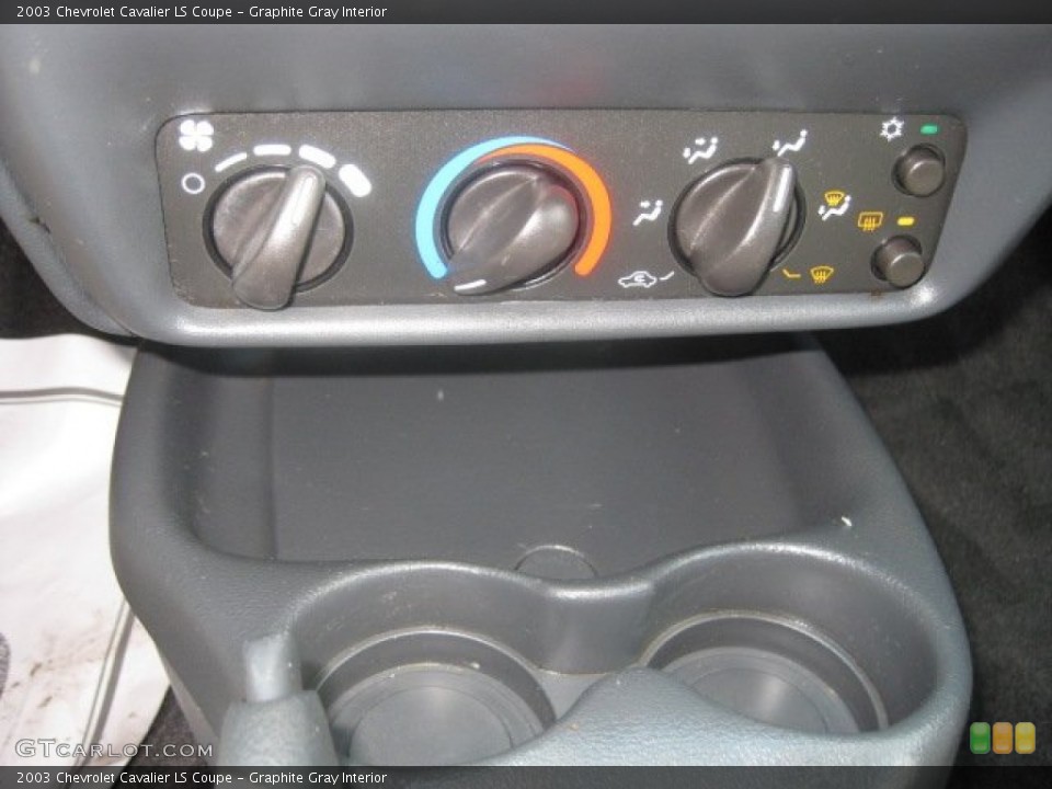 Graphite Gray Interior Controls for the 2003 Chevrolet Cavalier LS Coupe #52402983
