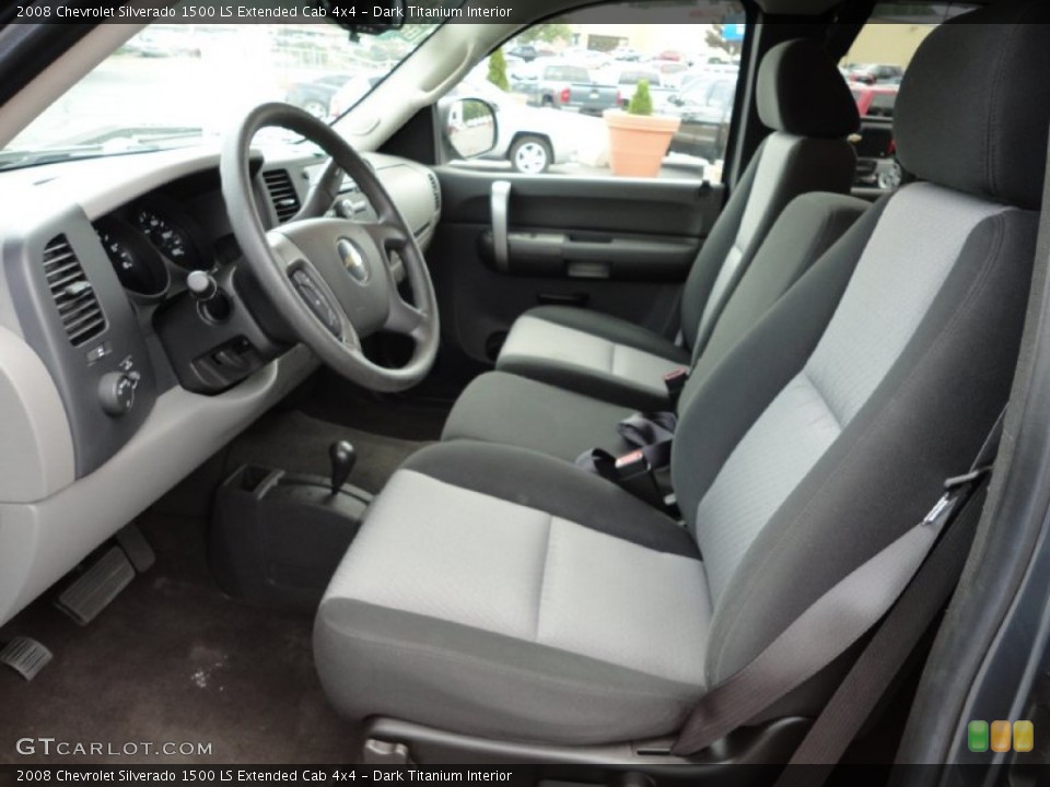 Dark Titanium Interior Photo for the 2008 Chevrolet Silverado 1500 LS Extended Cab 4x4 #52403079