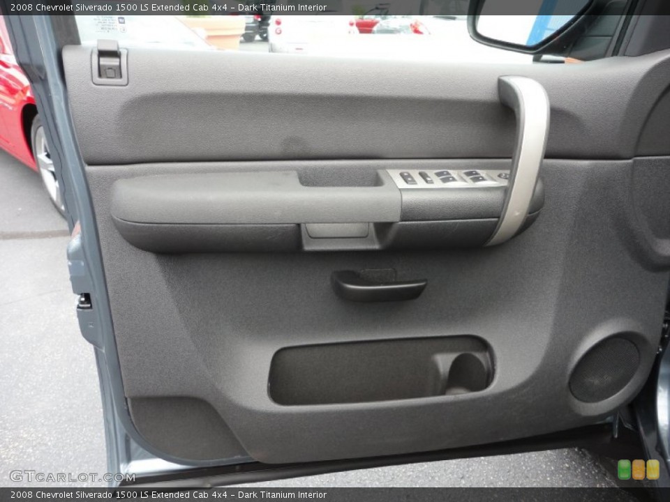 Dark Titanium Interior Door Panel for the 2008 Chevrolet Silverado 1500 LS Extended Cab 4x4 #52403121
