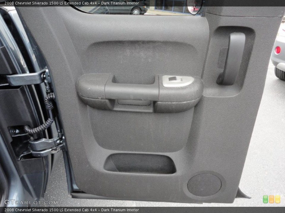 Dark Titanium Interior Door Panel for the 2008 Chevrolet Silverado 1500 LS Extended Cab 4x4 #52403154