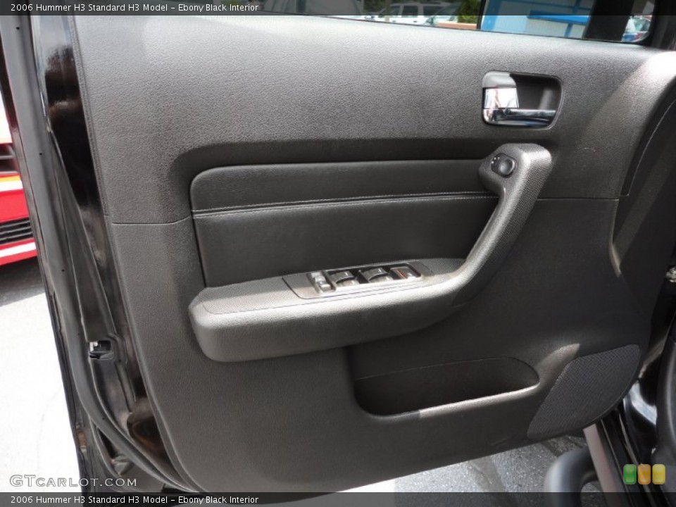 Ebony Black Interior Door Panel for the 2006 Hummer H3  #52403658
