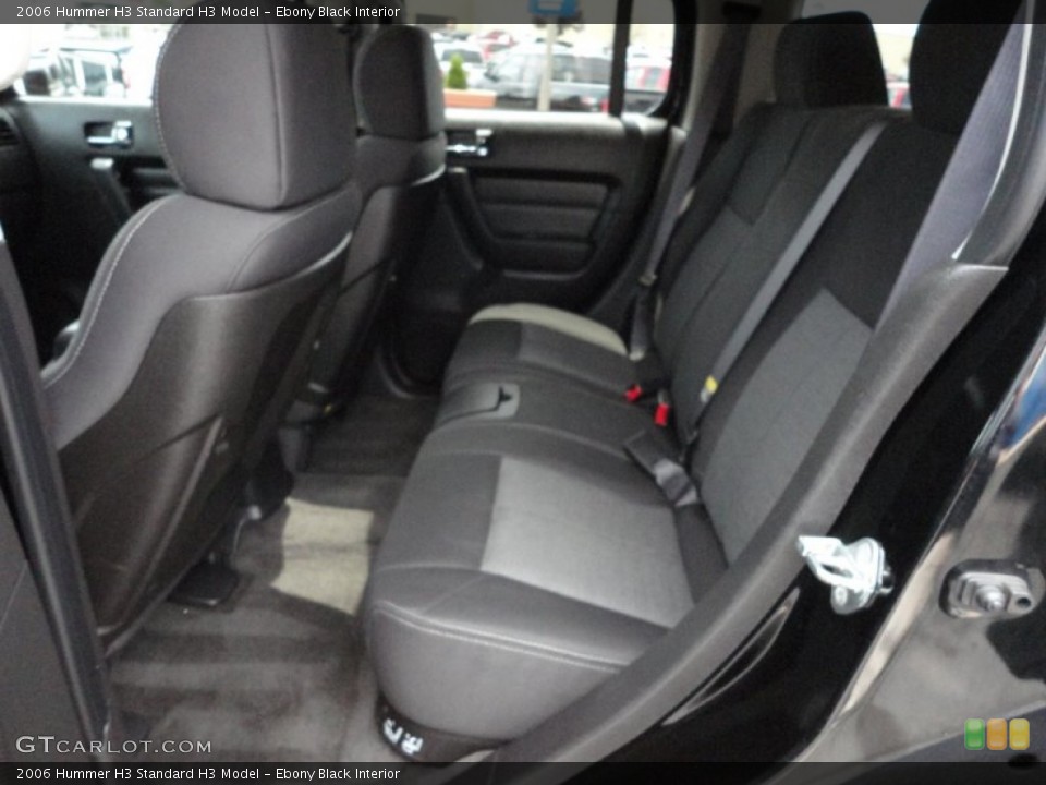Ebony Black Interior Photo for the 2006 Hummer H3  #52403673