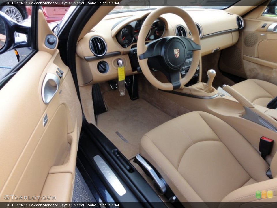 Sand Beige Interior Photo for the 2011 Porsche Cayman  #52404744