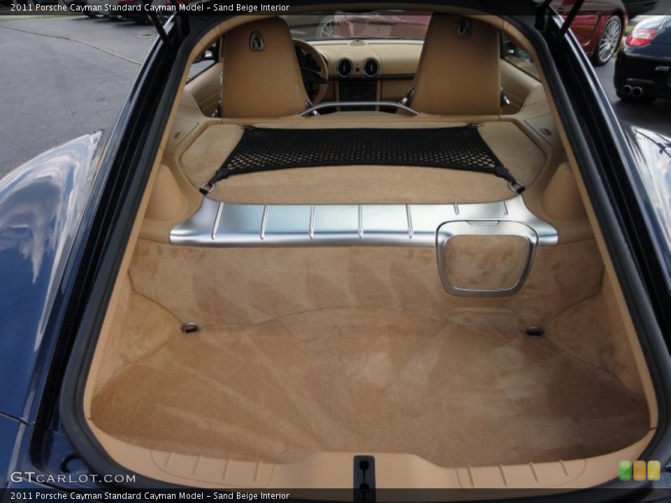 Sand Beige Interior Trunk for the 2011 Porsche Cayman  #52404891