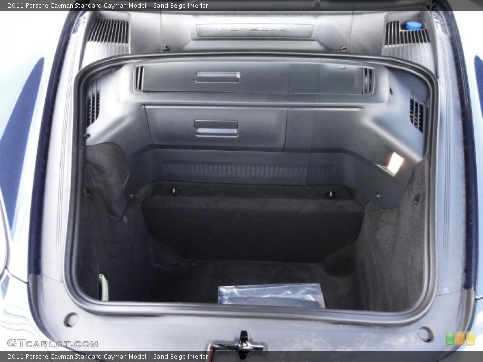 Sand Beige Interior Trunk for the 2011 Porsche Cayman  #52404954