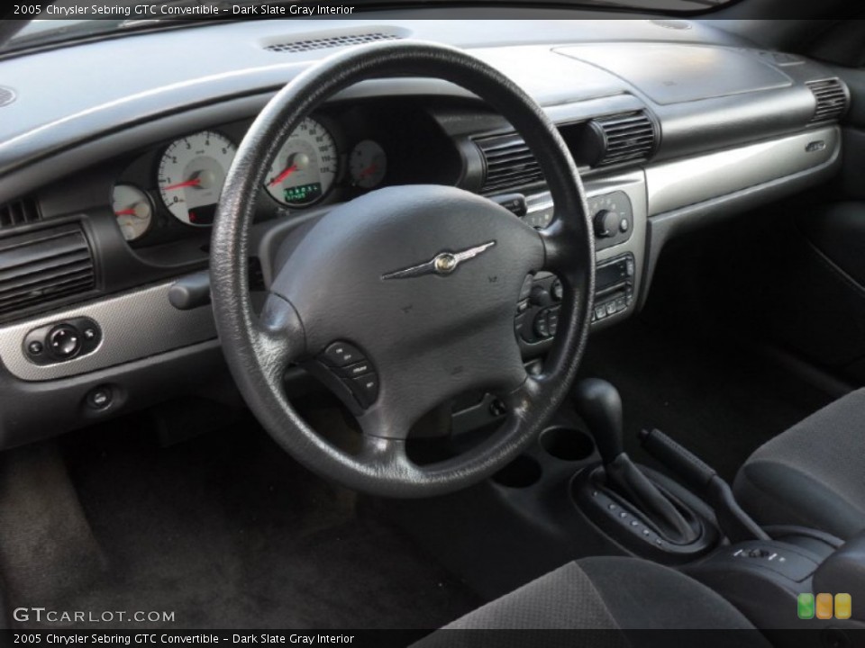 Dark Slate Gray Interior Dashboard for the 2005 Chrysler Sebring GTC Convertible #52404963