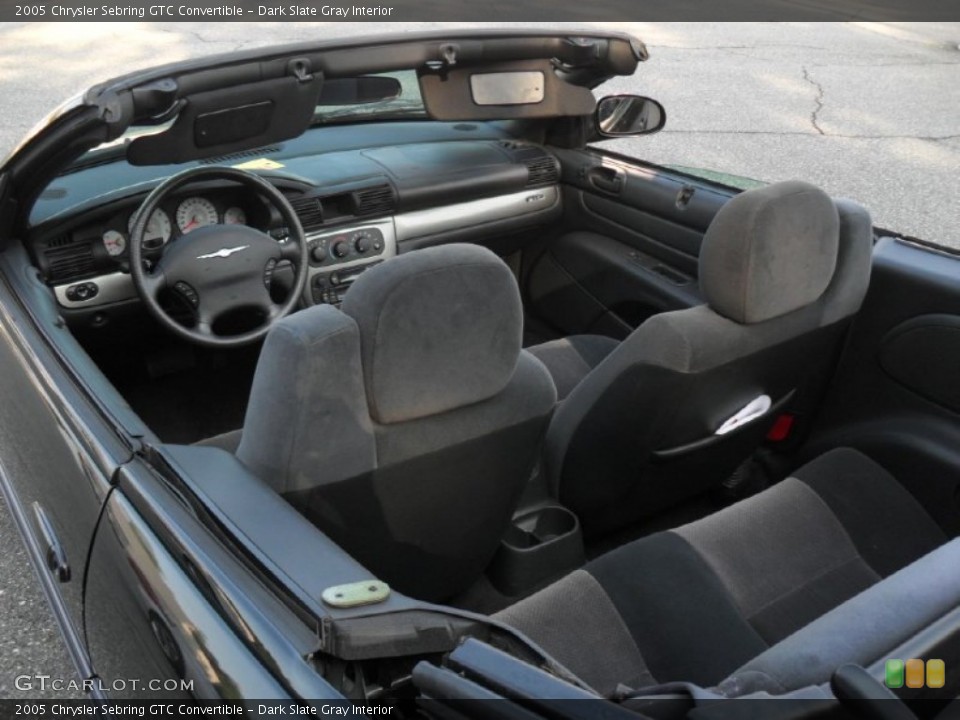 Dark Slate Gray Interior Photo for the 2005 Chrysler Sebring GTC Convertible #52404990