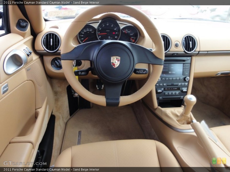 Sand Beige Interior Dashboard for the 2011 Porsche Cayman  #52404999